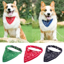 Dog Bandana Collar- Adjustable Cat Puppy Kitten Pet Neck Scarf Neckerchief New↔