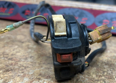 1985 Suzuki LTF 250 ATV Quad Runner Controls Engine Start Stop Wire Bar LT250