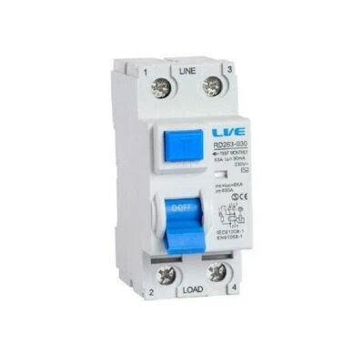 Live Electrical 2 Pole 80A 30mA RCD – RD280-030