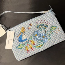Vera Bradley Disney 100 Alice in Wonderland RFID Convertible Wristlet Bag NWT