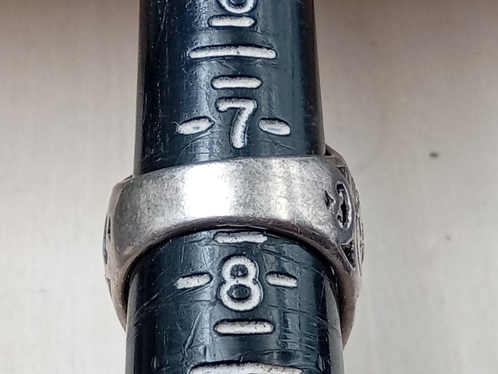 Ornate setting Sterling Silver Ring Marquise Styl… - image 8