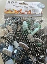 Home World LLC Color Magnetic Bag Clips Assorted Colors, Set of 40 