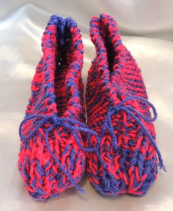 Slippers Red Blue Classic Medium Size School Colors Team Colors Sports Fan