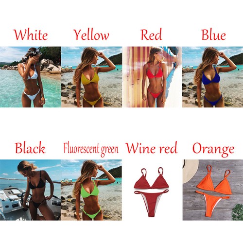 Sexy Micro Bikini Set Women Brazilian G-String Thong Swimwear Bathing Swim Suit - Picture 11 of 20