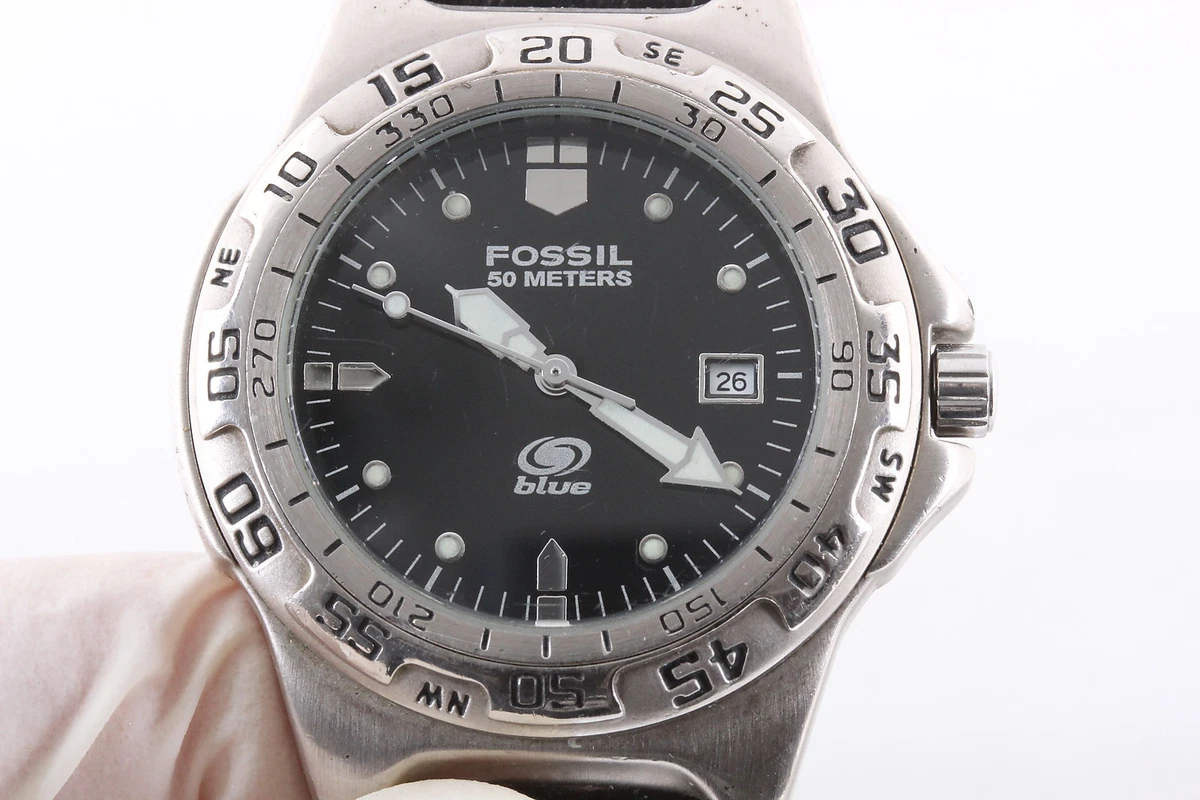 Fossil blue watch 50 meters 165 feet clearance