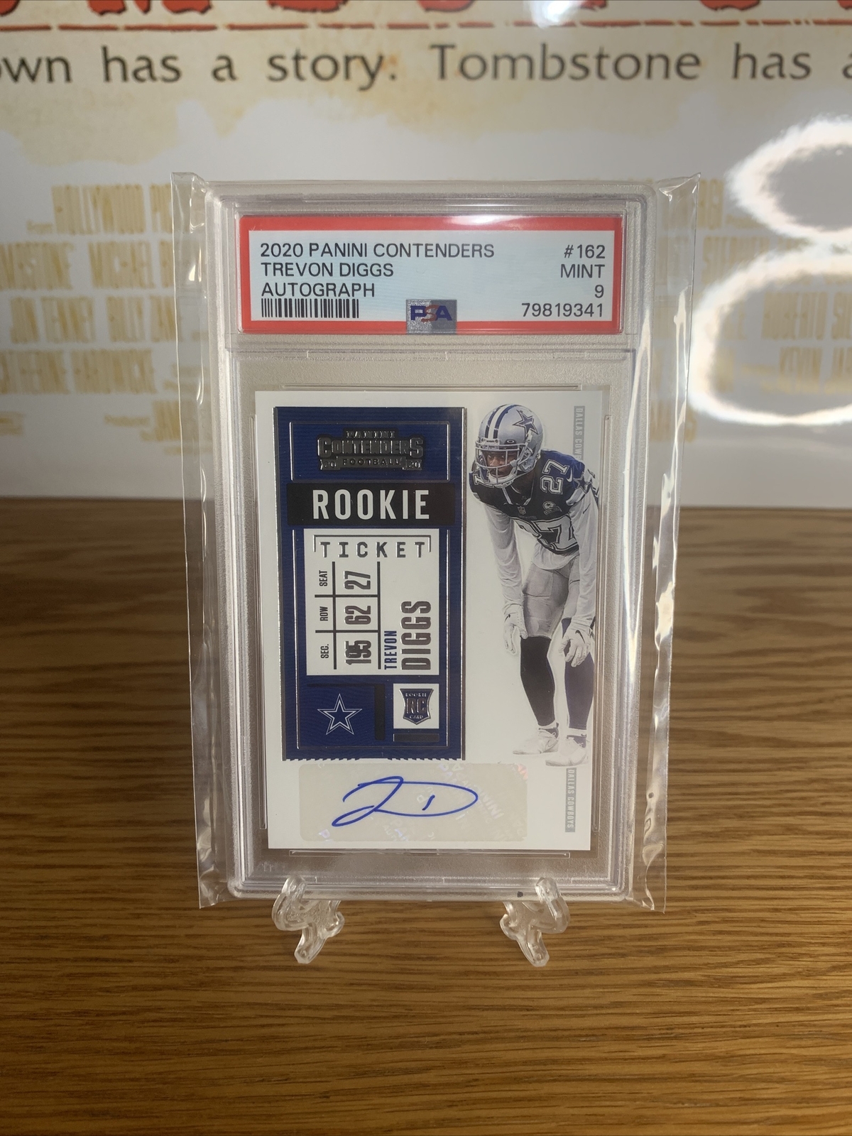 2020 Contenders Rookie Ticket Auto Trevon Diggs PSA 9 MINT Rookie RC Cowboys