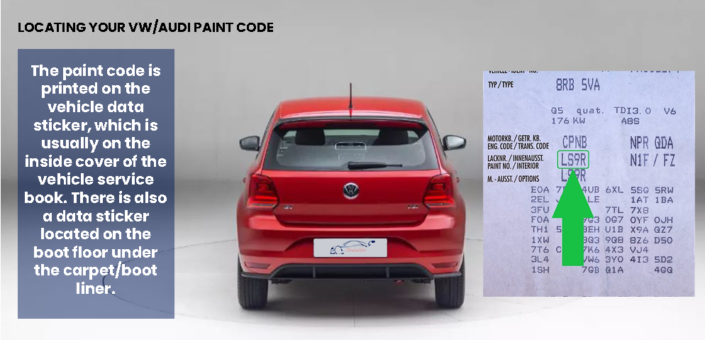 Alex Flittner Designs Vernis Voiture Pulvérisation Kit Pour VW