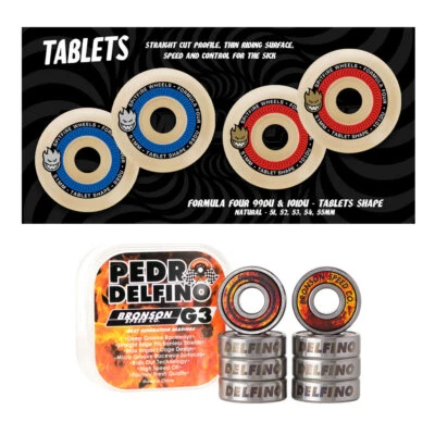 Spitfire Skateboard Wheels Formula Four Tablets F4 With Bronson Pro G3 Bearings