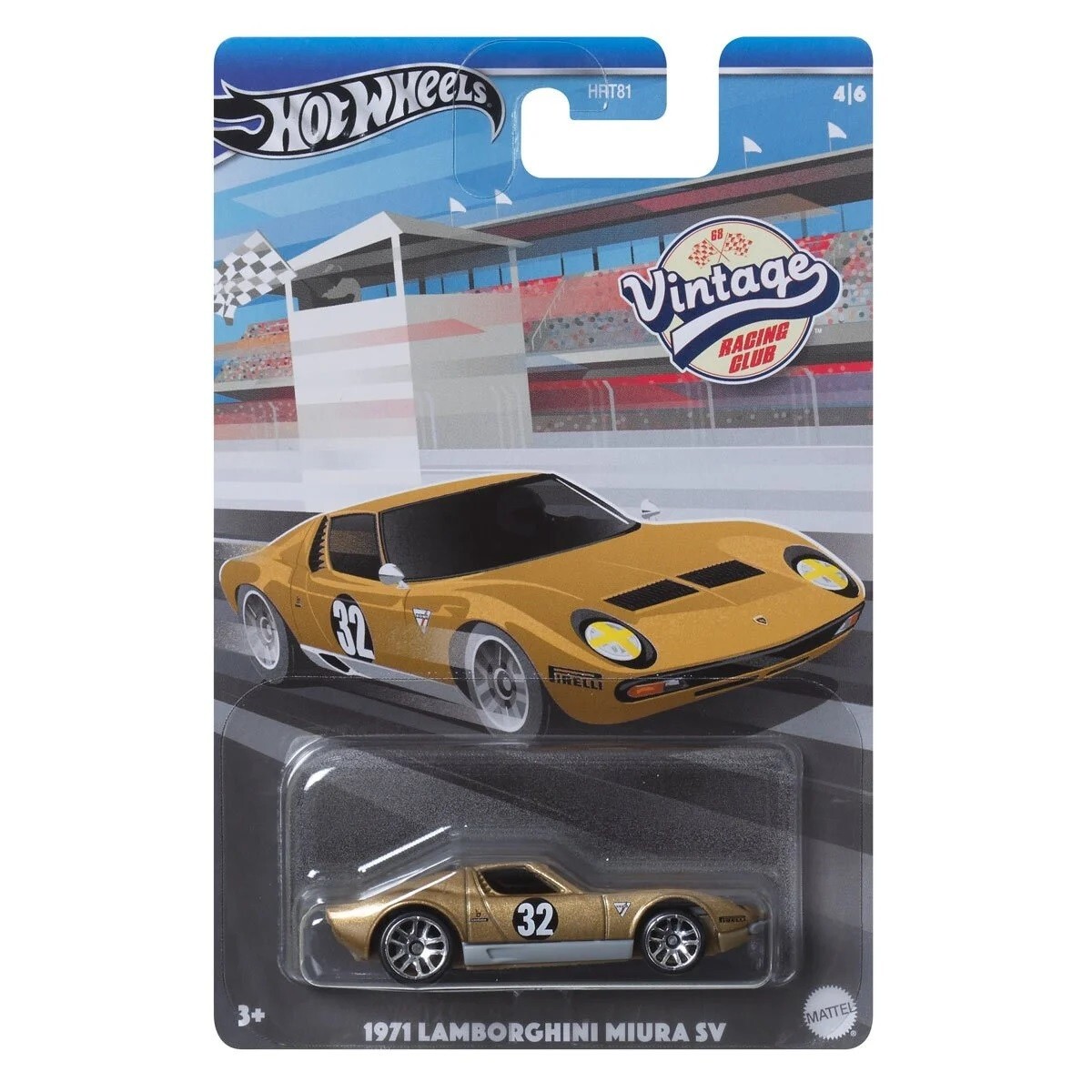 Hot Wheels - Vintage Racing Club 4/6 1971 Lamborghini Miura SV