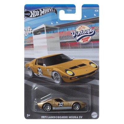 Hot Wheels - Vintage Racing Club 4/6 1971 Lamborghini Miura SV (BBHRV03)
