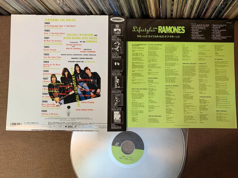 RAMONES Lifestyles Of The Ramones JAPAN Laser Disc LD WPLP-9043 w/ OBI + INSERT - Image 2 of 4