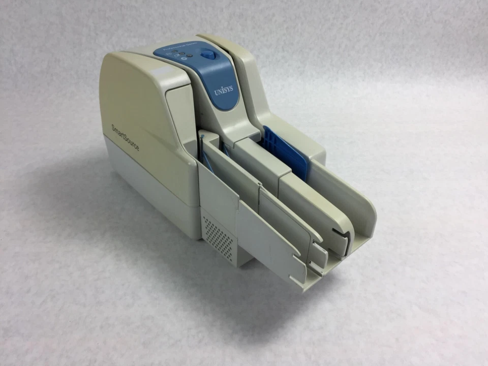Unisys SmartSource Professional Check Scanner SSP 2-PK2 w/Power Supply & Cord - Image 3 of 4