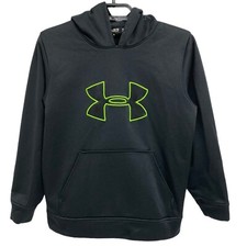 Under Armour youth kids black sweatshirt hoodie pullover size YMD