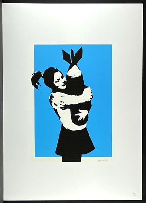 バンクシー Banksy Bomb Hugger エスタンプ リトグラフ BANKSY * Bomb Hugger * 70x50 cm * Lithografie * limitiert # 42/150