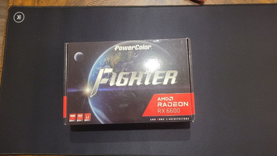 PowerColor AMD Radeon RX 6600 Fighter 8GB Graphics Card (AXRX 6600 8GBD6-3DH)