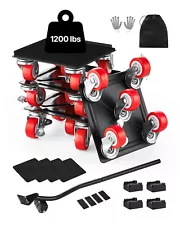 Furniture Dolly Heavy Duty Furniture Mover with 5 Wheels 1200 lbs Capacity