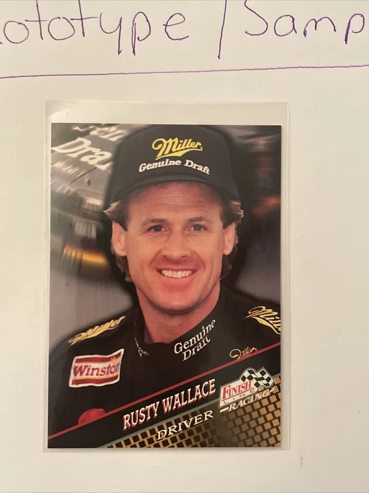 1994 Finish Line Racing Promo Card Promotional NNO Rusty Wallace - Image 2 of 3