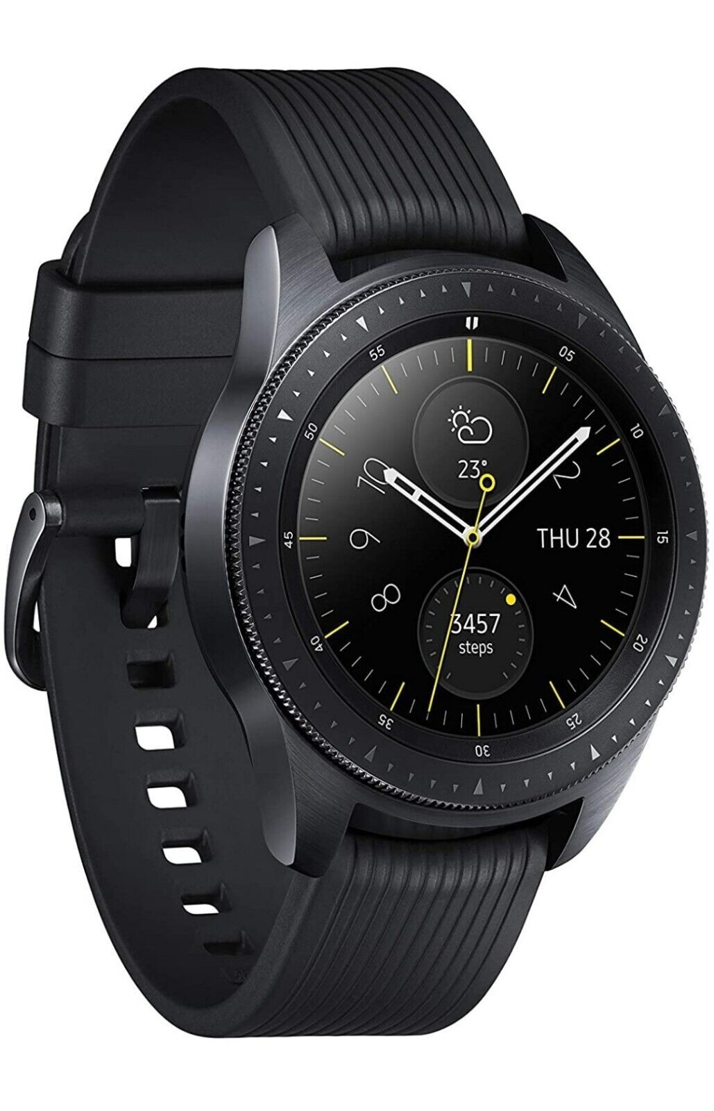 【中古】SAMSUNG◆Galaxy Watch SM-R810NZKAXJP [ミッドナイトブラック]/デジタル/BLK 中古】SAMSUNG◇Galaxy Watch SM-R810NZKAXJP [ミッドナイトブラック