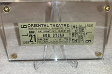 BOB DYLAN 1964 UNUSED CONCERT TOUR TICKET ORIENTAL THEATRE WISCONSIN  Ephemera V