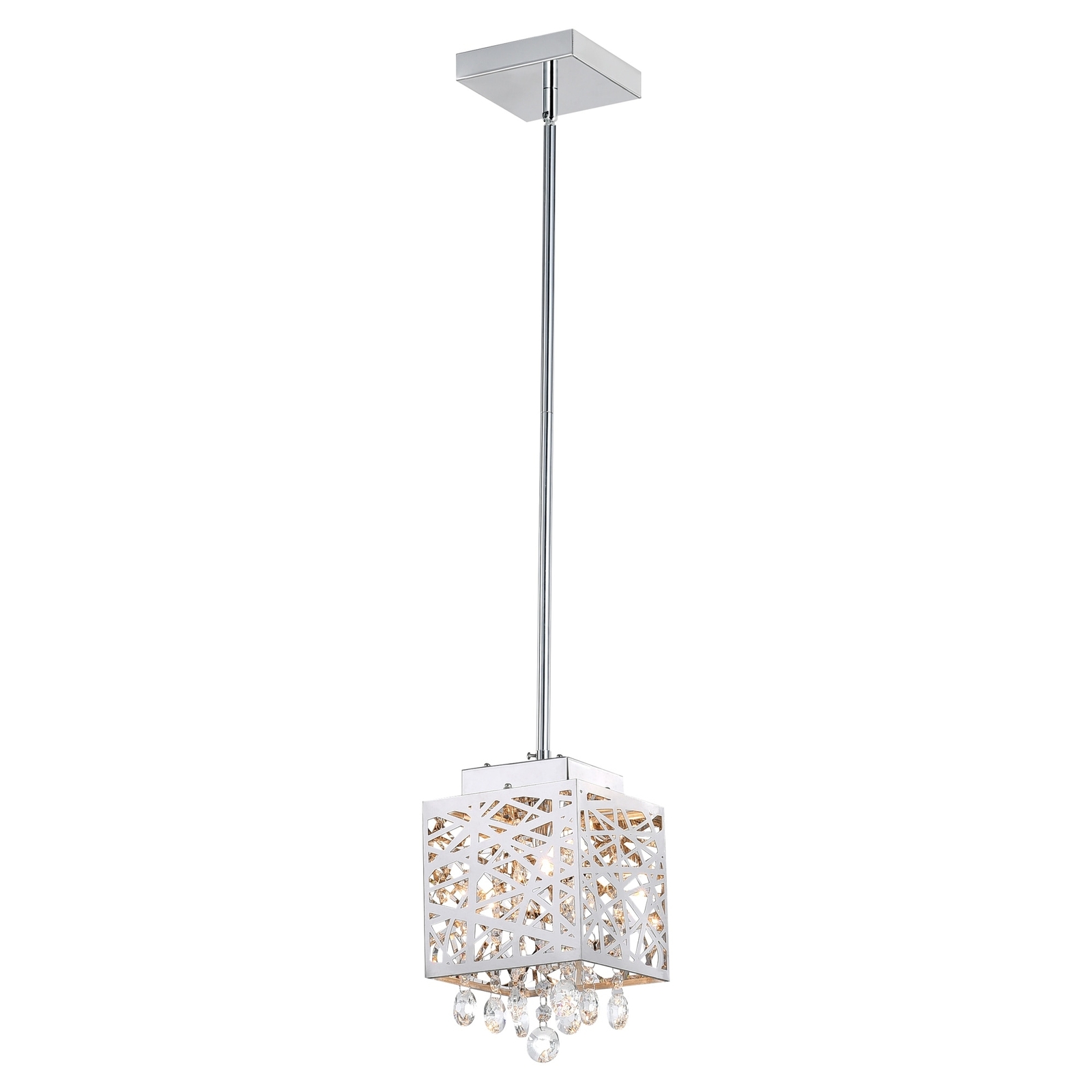 Eternity 1 Light Pendant With Chrome Finish Chrome