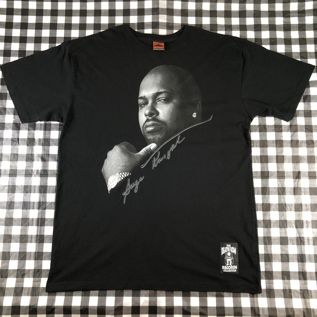 Suge Knight Death Row Records 2005 Black T shirt Rap Hip Hop