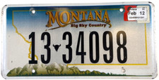 Vintage Montana 2012 Auto License Plate Digitalized Printed Ravalli Co Collector