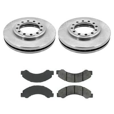 Front Brake Pads & Rotors Set For Isuzu NPR NQR GMC Chevy W3500 Tiltmaster 3500