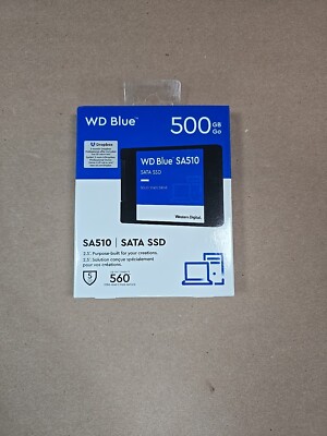 WD 500GB WD Blue SA510 SATA Internal Solid State Drive SSD WDS500G3B0A Sealed 