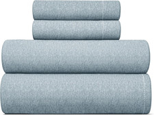 King Size 4-Piece Cooling Sheet Set - Soft, Breathable, Deep Pocket Bedding