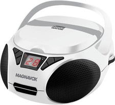 MD6924 Portable Top Loading CD Boombox with AM/FM Stereo Radio in Black  CD-R/C