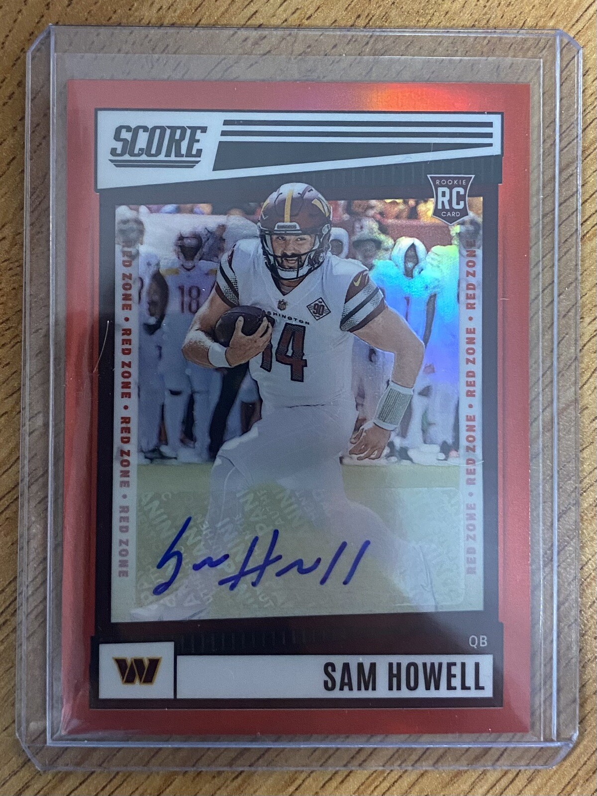 2022 Chronicles Score Premium Sam Howell SP-304 Red Zone Prizm RC Auto 02/20