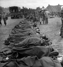 WW2 WWII Photo Wounded German POW's Normandy D-Day US Army World War Two / 1713