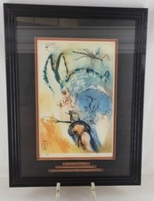 RARE 1970 Salvador Dali HC Proof Print ALICE IN WONDERLAND: DOWN THE RABBIT HOLE
