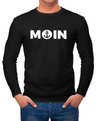 Herren Longsleeve Moin mit Anker Langarmshirt Moonworks 