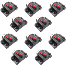 10 PACK 30 Amp Waterproof Circuit Breaker Car/Marine/Solar 12-48DC Manual Reset