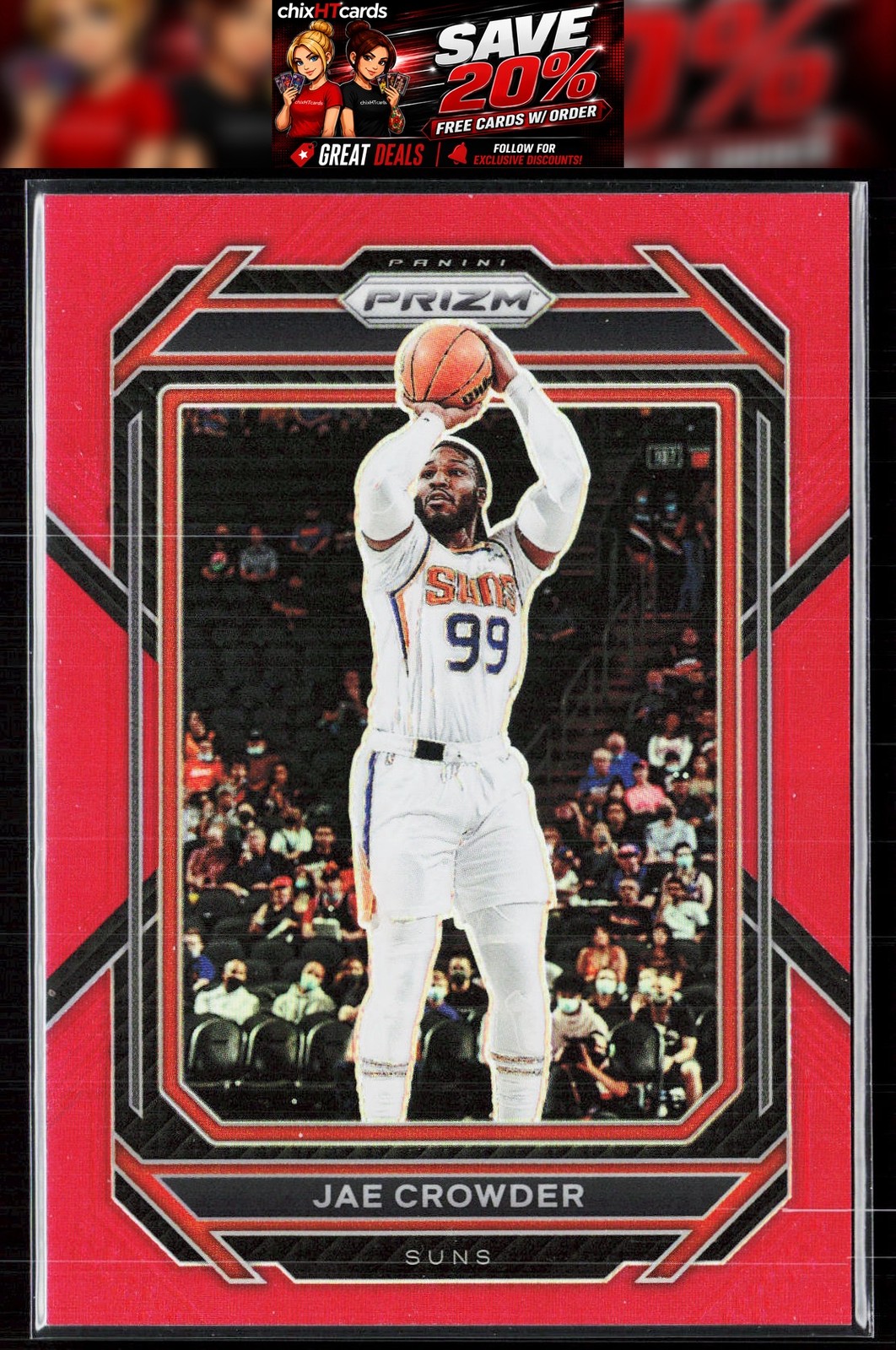 Jae Crowder 2022-23 Panini Prizm Red #127 Phoenix Suns 67/299