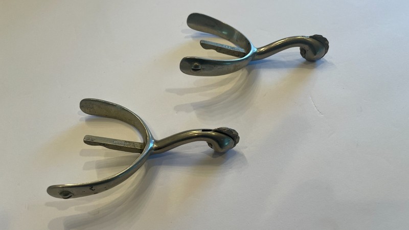 One Pair MOSS BROS. British Army Officer’s Mess Spurs Circa 1960
