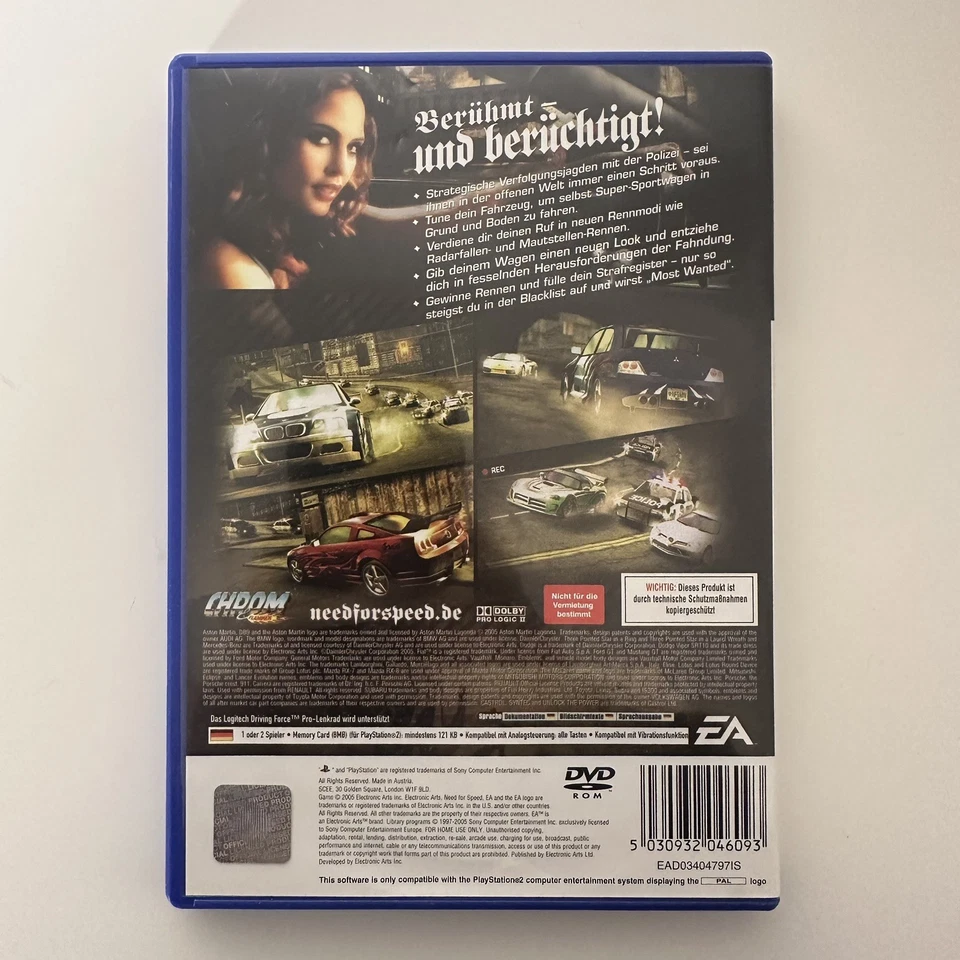 Need for Speed: Most Wanted - PlayStation 2 PS2 | Komplettes Sammlerstück in OVP - Bild 2 von 4