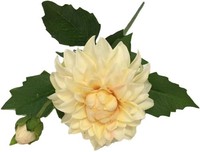 Artplants KüNstliche Dahlie Wernyt, Creme-Aprikose, 45Cm