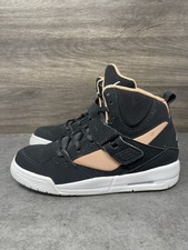 Jordan Flight 45 Shoes Kids Size 5 GS Black Coral Pink 837024-090