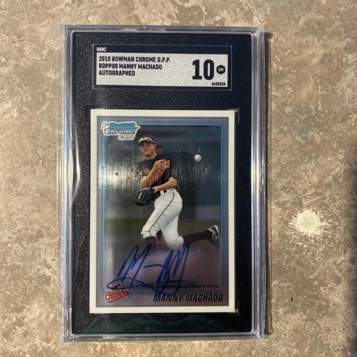 Manny Machado 2010年ルーキー直書き直筆サインカード Bowman Manny Machado 2010 Season Baseball Sports Trading Cards