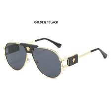 Men's Versacee Oval Sunglasses Windproof outdoor riding fashion glasses with Box
