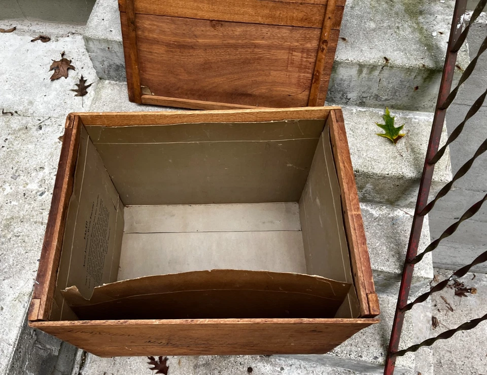 Antique Bakers Coconut MACAROON General Foods Corp Wood Crate Hoboken NJ Vintage - Image 4 of 4