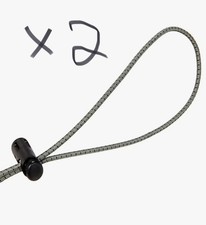 2 Swim Goggle Bungee Straps - Gray