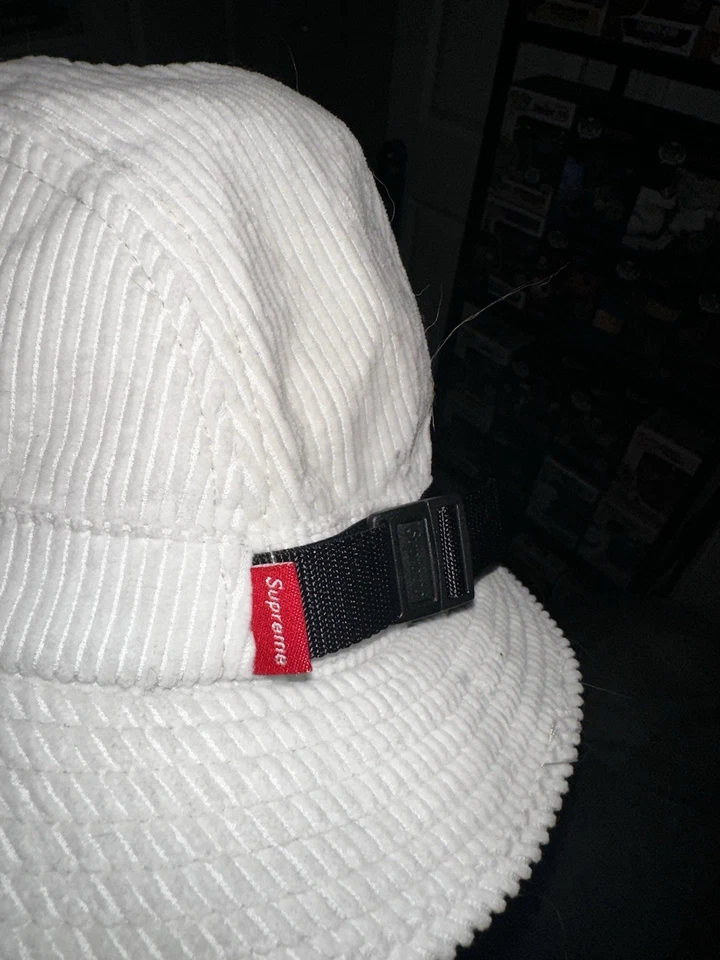 Sombrero Cubo Stone Island Supreme Pana Off White Logo Auténtico Talla M/L Foto 3 de 3