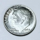 1963 ROOSEVELT SILVER DIME - 90% SILVER - CIRCULATED COIN #5099