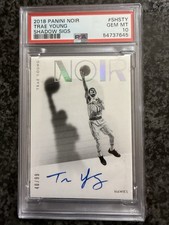 Trae Young 2018-19 Panini Noir Shadow Sig Autograph #/99 PSA 10 Auto Gem Mint