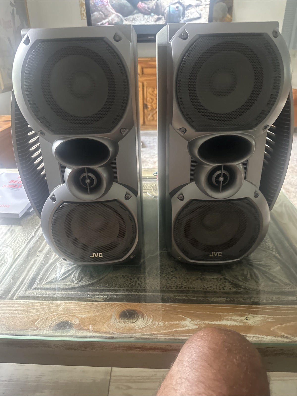 Tested Twin Sp-hxz30 Pair Silver 80w Subwoofer 190w Read