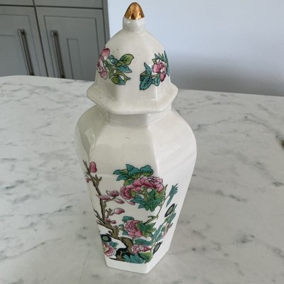 Southfields Fine Bone China 24 cm sechseckige Deckelvase