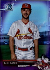 2017 Bowman Chrome Prospects Purple Refractors #BCP214 Paul DeJong /250 - BB